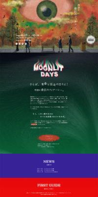 MoonlitDays LP design (Events, Campaigns, Experiences / Multi-color type / Cool style) PC version