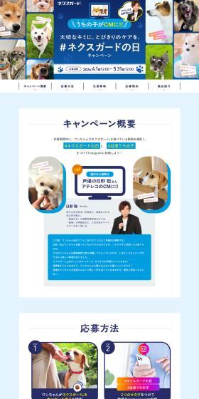 NexGard Day Campaign LP design (Pet food and pet supplies / Shades of blue / Simple) PC version