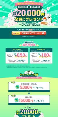 Saifu Mankai - Spring Cashback Campaign LP design (Events, Campaigns, Experiences / Green tones / Lively type) PC version