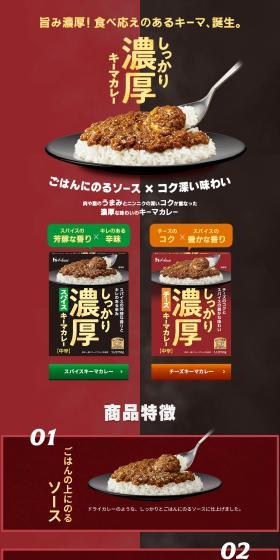 Shikkari Noukou Kiima Karee LP design (Retort / Instant / Brown tones / Strong) PC version