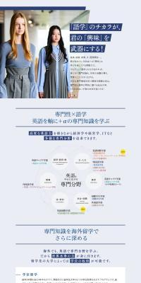 Kansai Gaikokugo Daigaku LP design (school / Shades of blue / Trust and Safety) PC version