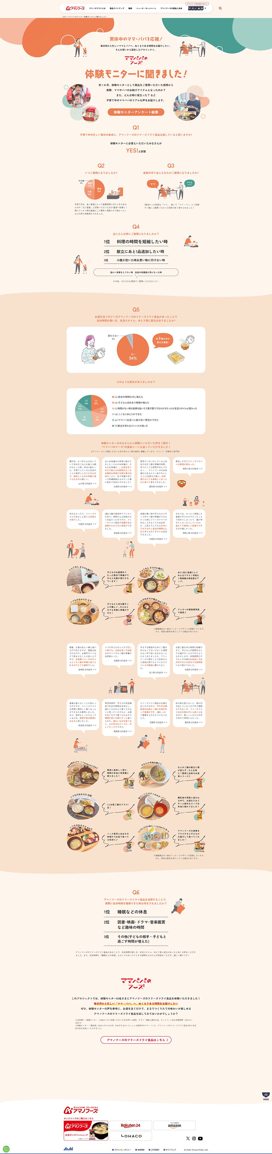 Mamapapa no Fuuzu - We asked the experience monitors! LP design (Diagnosis, Matching, and Summary / Orange tones / Cute style) PC version