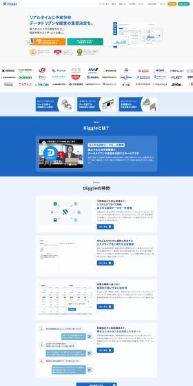 Diggle LP design (Design, Apps, Systems / Shades of blue / Simple) PC version