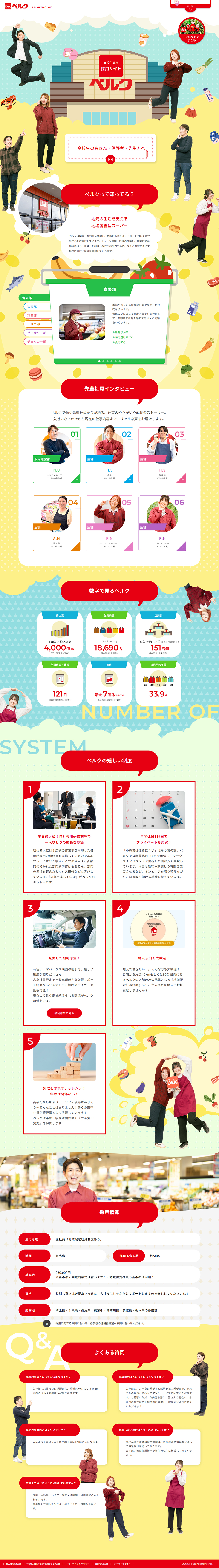 Recruitment Site Exclusively for High School Students LP design (Businesses, companies, stores / Multi-color type / Manga) PC version