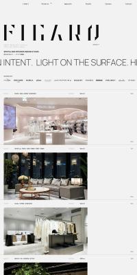 FIGAROのLPデザイン（企業・会社・お店／グレー系／スタイリッシュ系）PC版