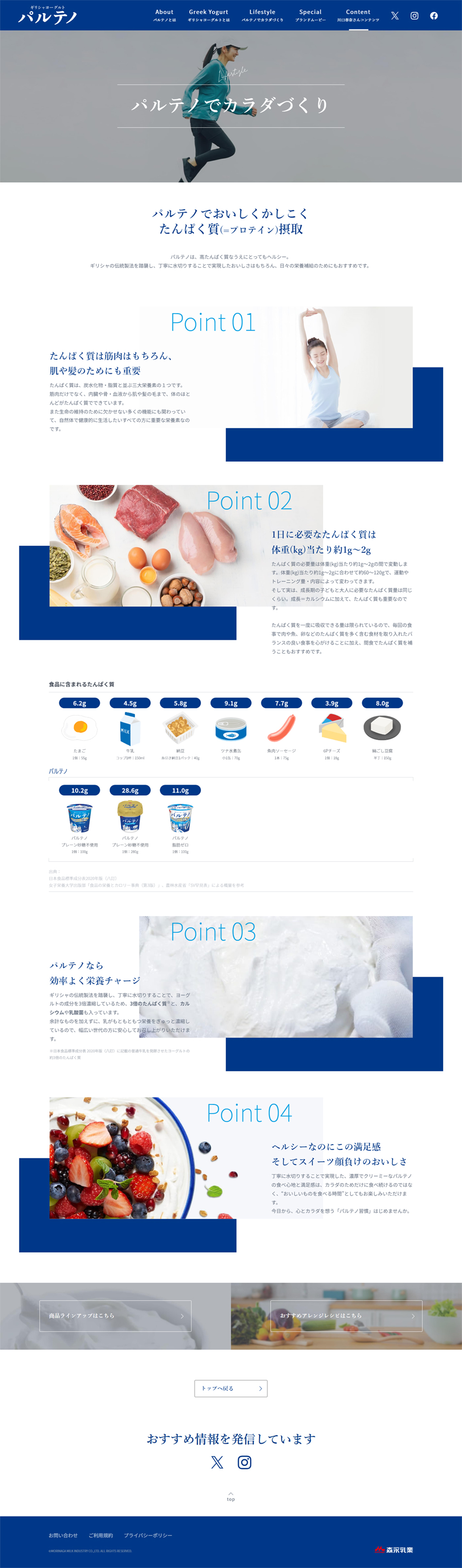 パルテノのLPデザイン（チーズ・ヨーグルト・乳製品／グレー系／シンプル系）PC版