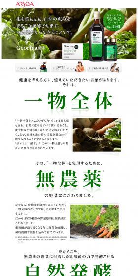 Georina Enzyme LP design (Health and Beauty Foods and Supplements / Green tones / Trust and Safety) PC version