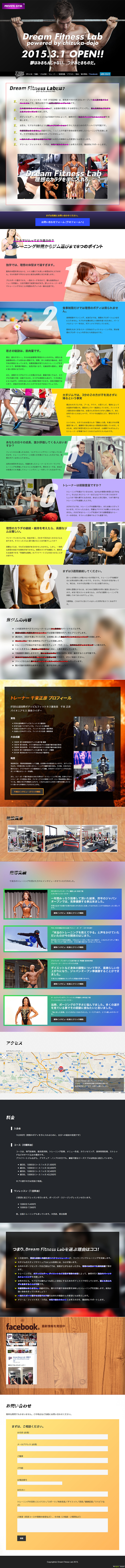Dream Fitness Lab LP design (Beauty services / Multi-color type / Cool style) PC version