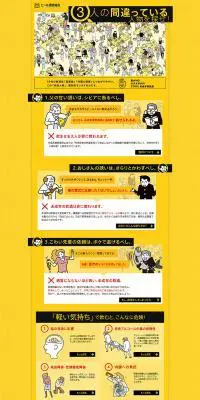 STOP!未成年者飲酒のLPデザイン（サービス・保険・金融／イエロー系／にぎやか系）PC版
