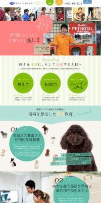 Kanku Pet Comprehensive Academy Student Recruitment LP design (Pets, Flowers, DIY Tools / Multi-color type / Cute style) PC version