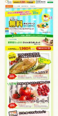 Packed with popular summer vegetables! Trial Set! LP design (Services, Insurance, and Finance / Multi-color type / Lively type) PC version