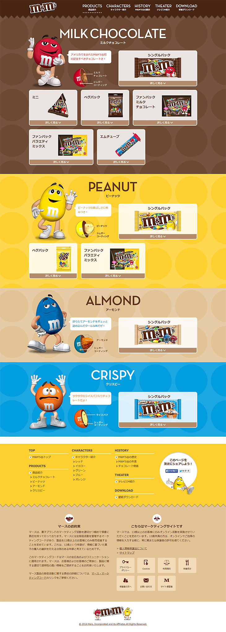 m&m's LP design (food / Multi-color type / Cute style) PC version