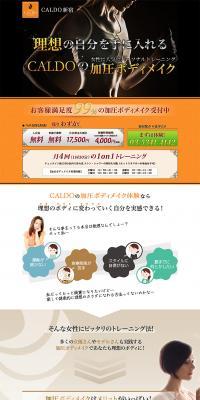 CALDO Shinjuku LP design (Beauty, Skincare, Fragrance / Orange tones / Cool style) PC version