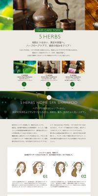 HAIR CARE TOPIC LP design (Beauty, Skincare, Fragrance / Beige tones / Simple) PC version