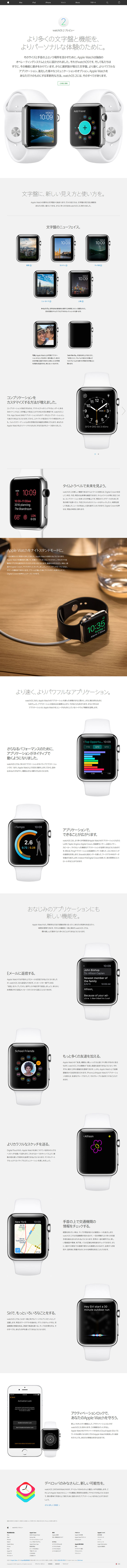 Apple Watch OS 2 LP design (pc / White-based / Simple) PC version