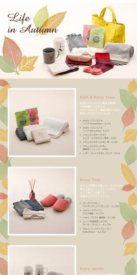 Perfect goods for autumn. LP design (goods / Beige tones / Cute style) PC version