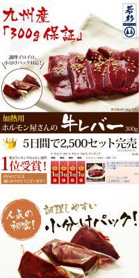 九州産ホルモン屋さんの牛レバーのLPデザイン（食品／ホワイト系／力強い系）PC版