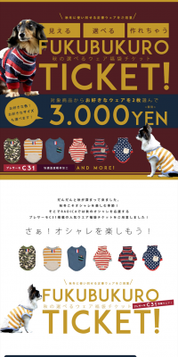 2点選んで作れるお好みセット福袋のLPデザイン（ペット・花・DIY工具／ブラウン系／かわいい系）PC版