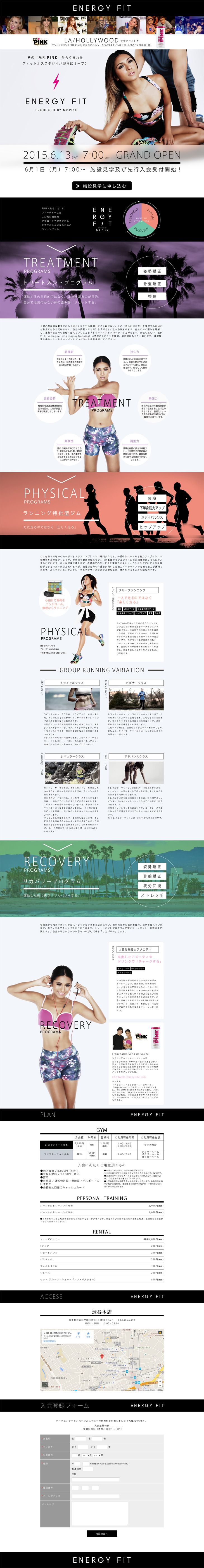 ENERGY FIT LP design (sports / White-based / Cool style) PC version