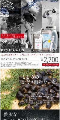 Stamina Amino Acid Set LP design (Health and Beauty Foods and Supplements / White-based / Simple) PC version