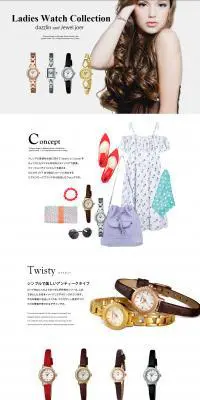 dazzlin ダズリン腕時計　選べる人気モデル 15種類のLPデザイン（ファッション／ホワイト系／かっこいい系）PC版