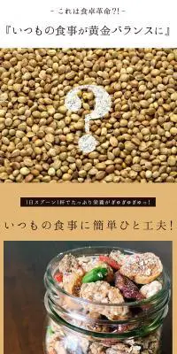 ヘンプシードのLPデザイン（健康・美容食品・サプリ／ブラウン系／力強い系）PC版