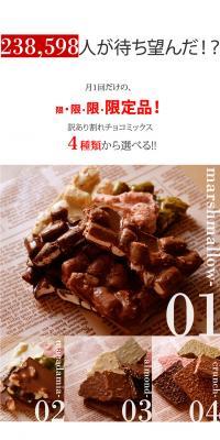 チュベ・ド・ショコラの訳あり割れチョコミックスシリーズ 1kgのLPデザイン（食品／ホワイト系／シンプル系）PC版