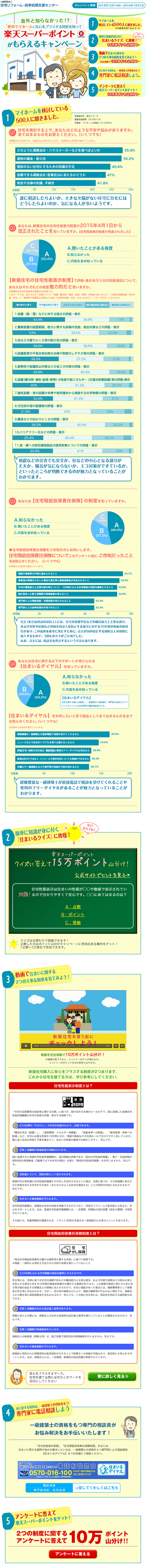 Campaign to earn Rakuten Super Points. LP design (Services, Insurance, and Finance / yellow / Cute style) PC version