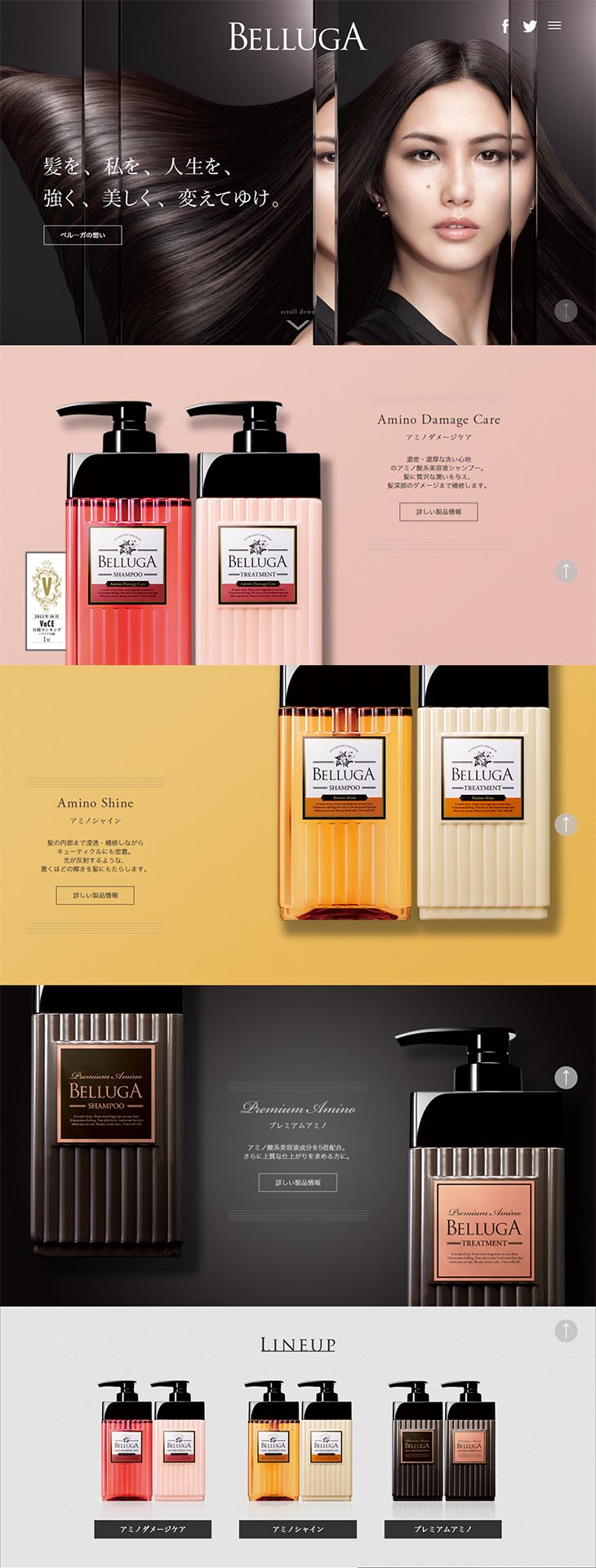 Beluga LP design (Beauty, Skincare, Fragrance / Black-colored / Refined style) PC version