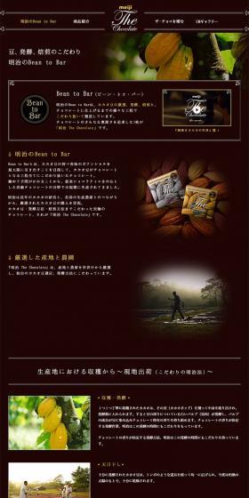 Meiji Bean to Bar LP design (Sweets and Snacks / Brown tones / Organic) PC version