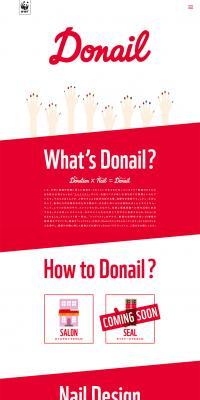Donail LP design (Services, Insurance, and Finance / Red tones / Simple) PC version