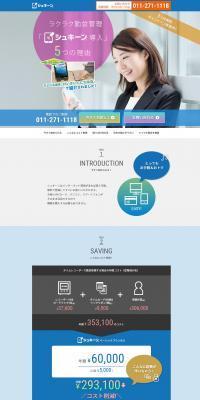 Time and Attendance Management System LP design (Services, Insurance, and Finance / Shades of grey / Simple) PC version