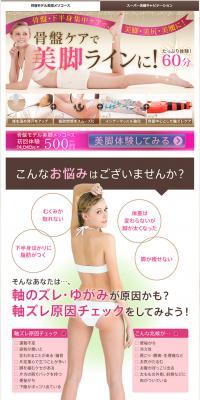 Pelvic Contouring and Beautiful Legs Meso Course LP design (Beauty services / Pink shades / Flashy style) PC version