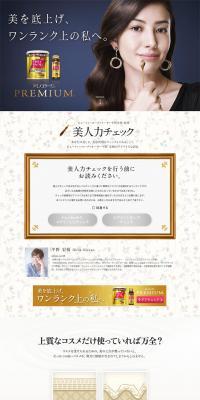 Amino Collagen PREMIUM LP design (Health and Beauty Foods and Supplements / Gold tones / Refined style) PC version