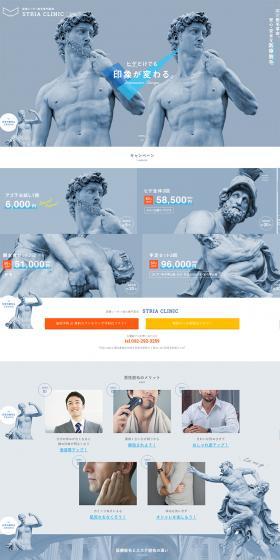 Store Clinic, Medical Laser Hair Removal Specialty Clinic LP design (Services, Insurance, and Finance / Shades of grey / Simple) PC version
