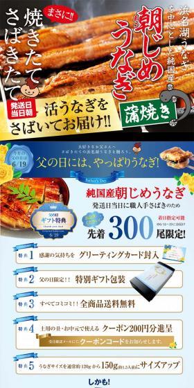 Freshly prepared Lake Hamana grilled eel LP design (food / Brown tones / Strong) PC version
