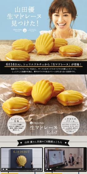 Soft Madeleine LP design (Sweets and Snacks / Brown tones / Simple) PC version