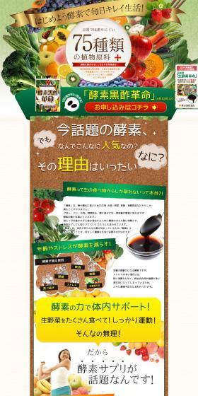 Enzyme Black Vinegar Revolution LP design (Health and Beauty Foods and Supplements / Brown tones / Lively type) PC version