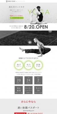ZERO YOGA LP design (sports / Shades of grey / Simple) PC version