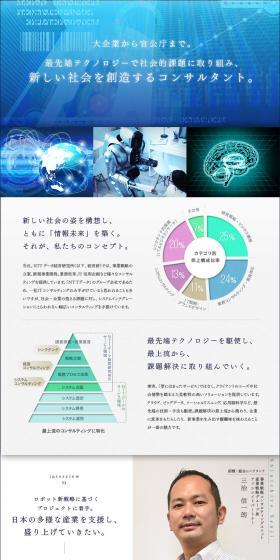 NTT DATA Institute of Management Consulting, Inc. Recruitment LP design (Recruitment and Hiring / White-based / Simple) PC version