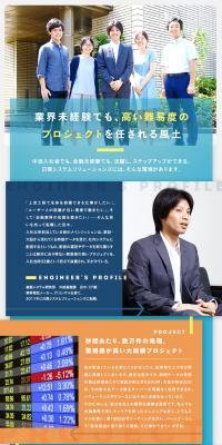 日興システムソリューションズ株式会社求人のLPデザイン（サービス・保険・金融／カラフル系／シンプル系）PC版