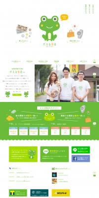 Frog Pawn Shop LP design (Services, Insurance, and Finance / White-based / Refined style) PC version