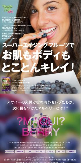 Maquiberry Enzyme Granules LP design (Health and Beauty Foods and Supplements / Multi-color type / Flashy style) PC version