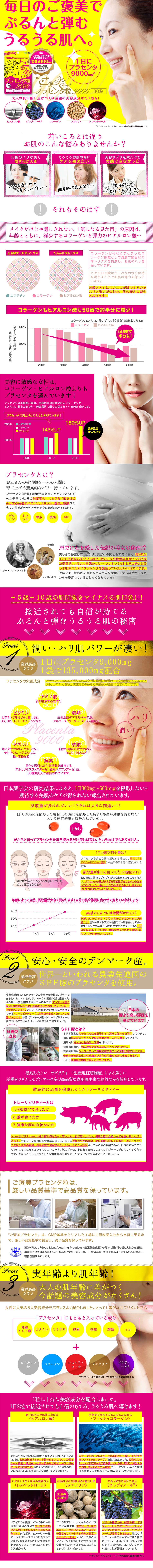 Treat Placenta Pills LP design (Health and Beauty Foods and Supplements / yellow / Lively type) PC version