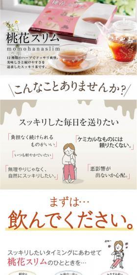 Peach Blossom Slim LP design (Health and Beauty Foods and Supplements / Brown tones / Trust and Safety) PC version
