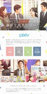 Pixiv Inc. Job Openings LP design (Recruitment and Hiring / Multi-color type / Cute style) PC version