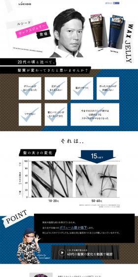 LUCIDO: Wax Jelly LP design (Beauty, Skincare, Fragrance / White-based / Cool style) PC version