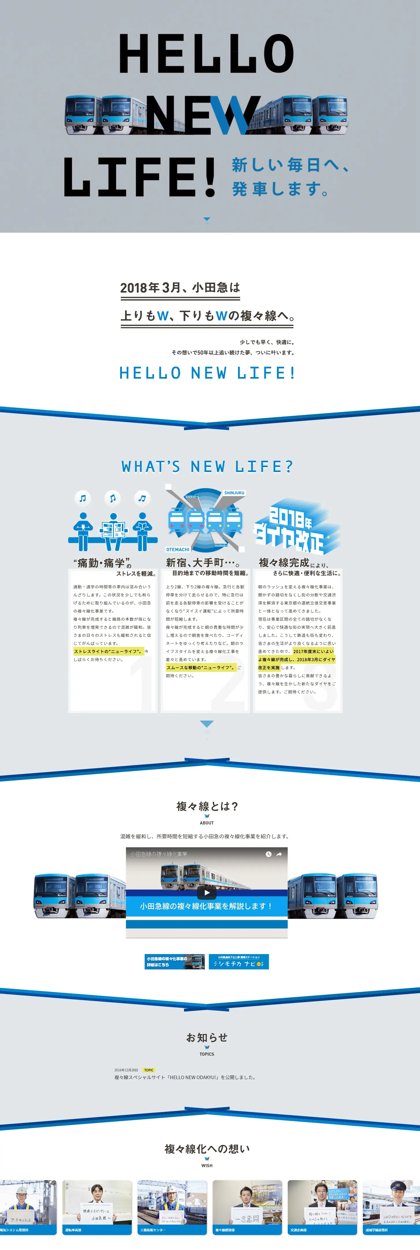 HELLO NEW ODAKYU!のLPデザイン（サービス・保険・金融／グレー系／かっこいい系）PC版