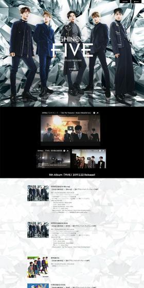 "FIVE" Special Site LP design (Books, Music, Games / Black-colored / Cool style) PC version