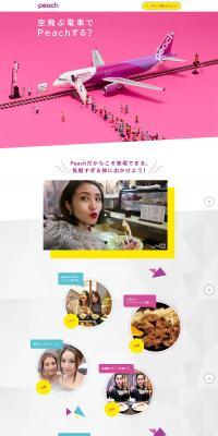 Will you go with Peach on a flying train? LP design (Businesses, companies, stores / Pink shades / Cute style) PC version